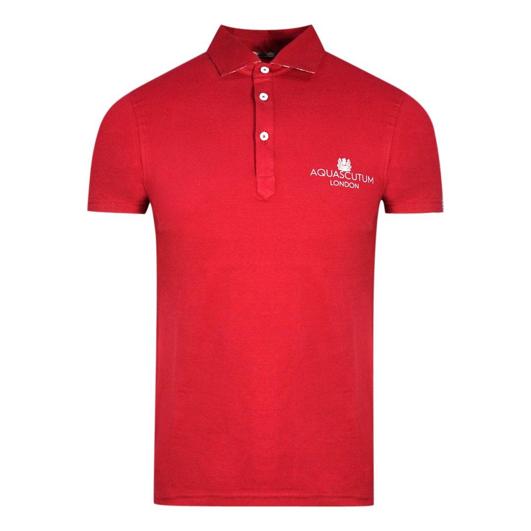 london bold logo red polo shirt