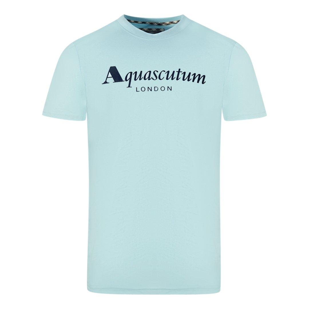 london brand logo sky blue t-shirt