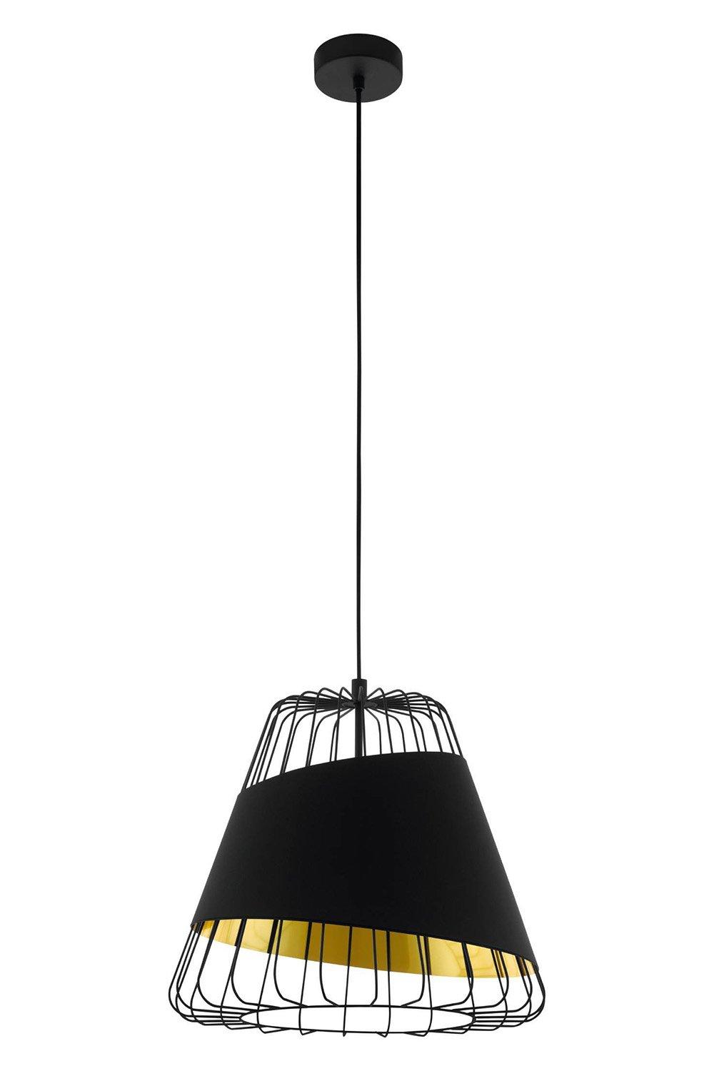Austell Black And Gold Wireframe Pendant Light