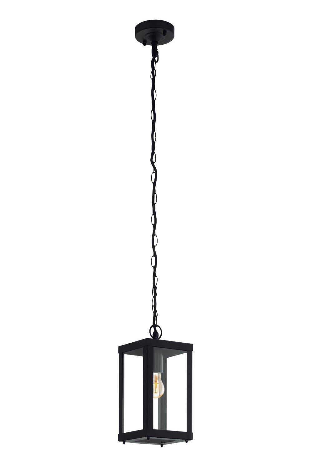 Alamonte 1  Clear Glass And Metal 1 Light Hanging Pendant