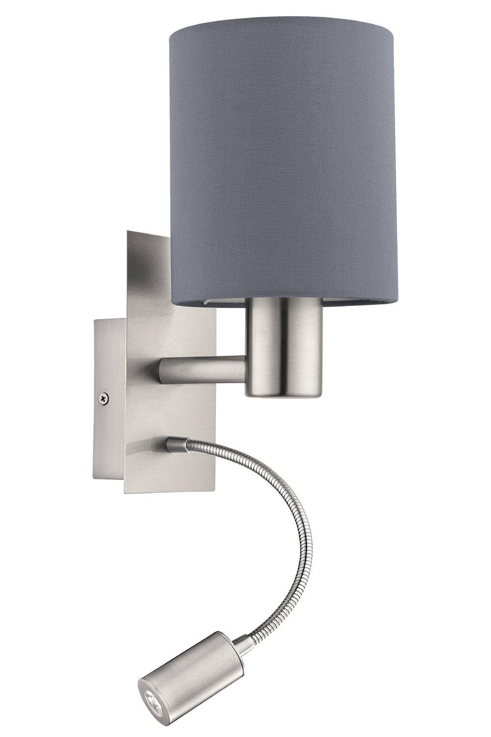 Pasteri Steel And Fabric Wall/ Reading Light