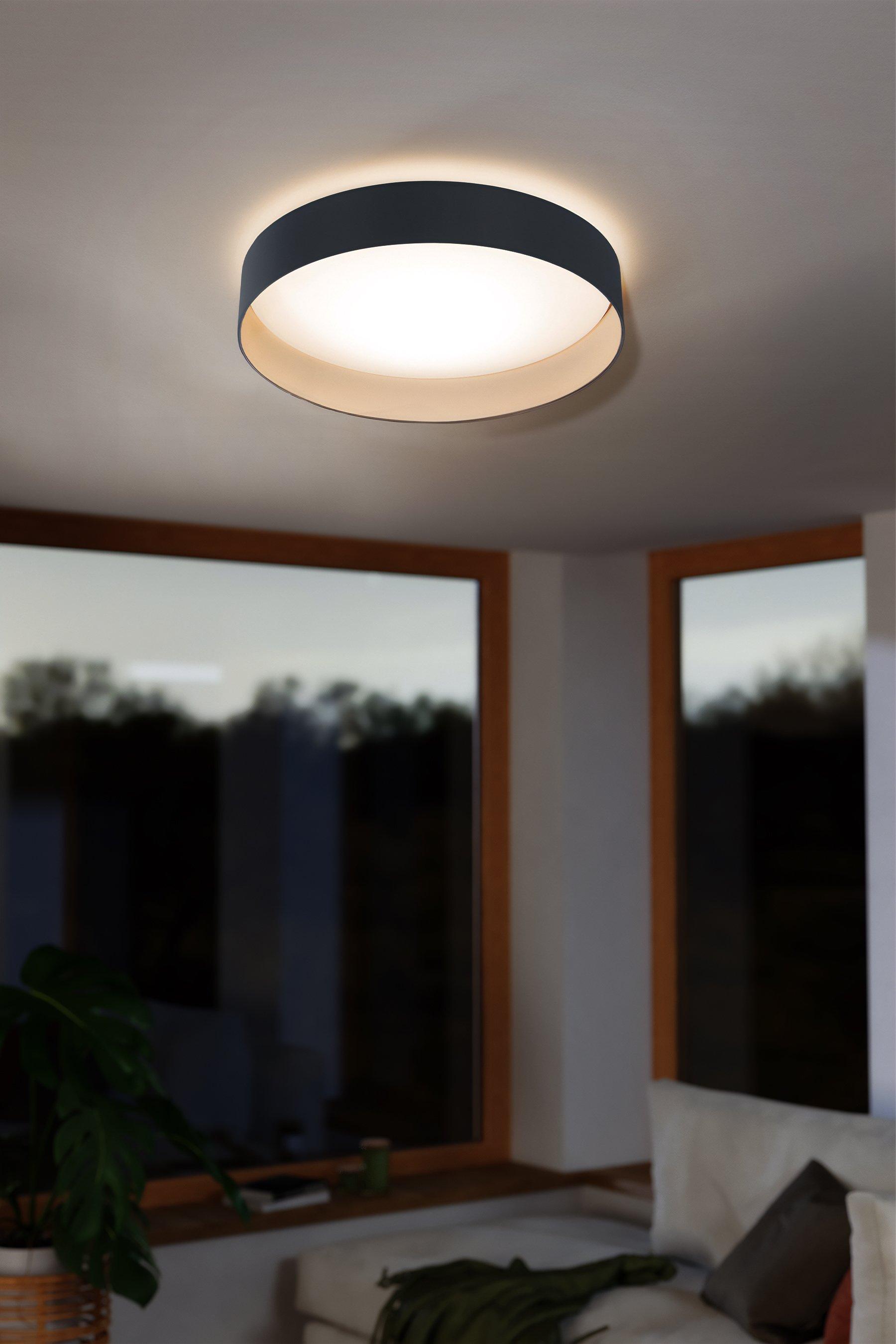 Palomaro 1 LED Anthracite/White Rounded Ceiling Light