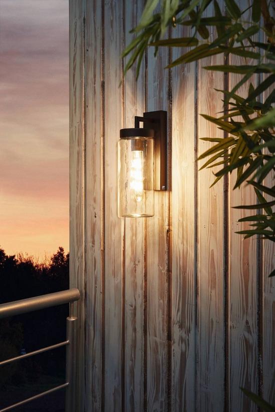 Eglo Bovolone Clear Glass And Metal IP44 Outdoor Wall Light 2