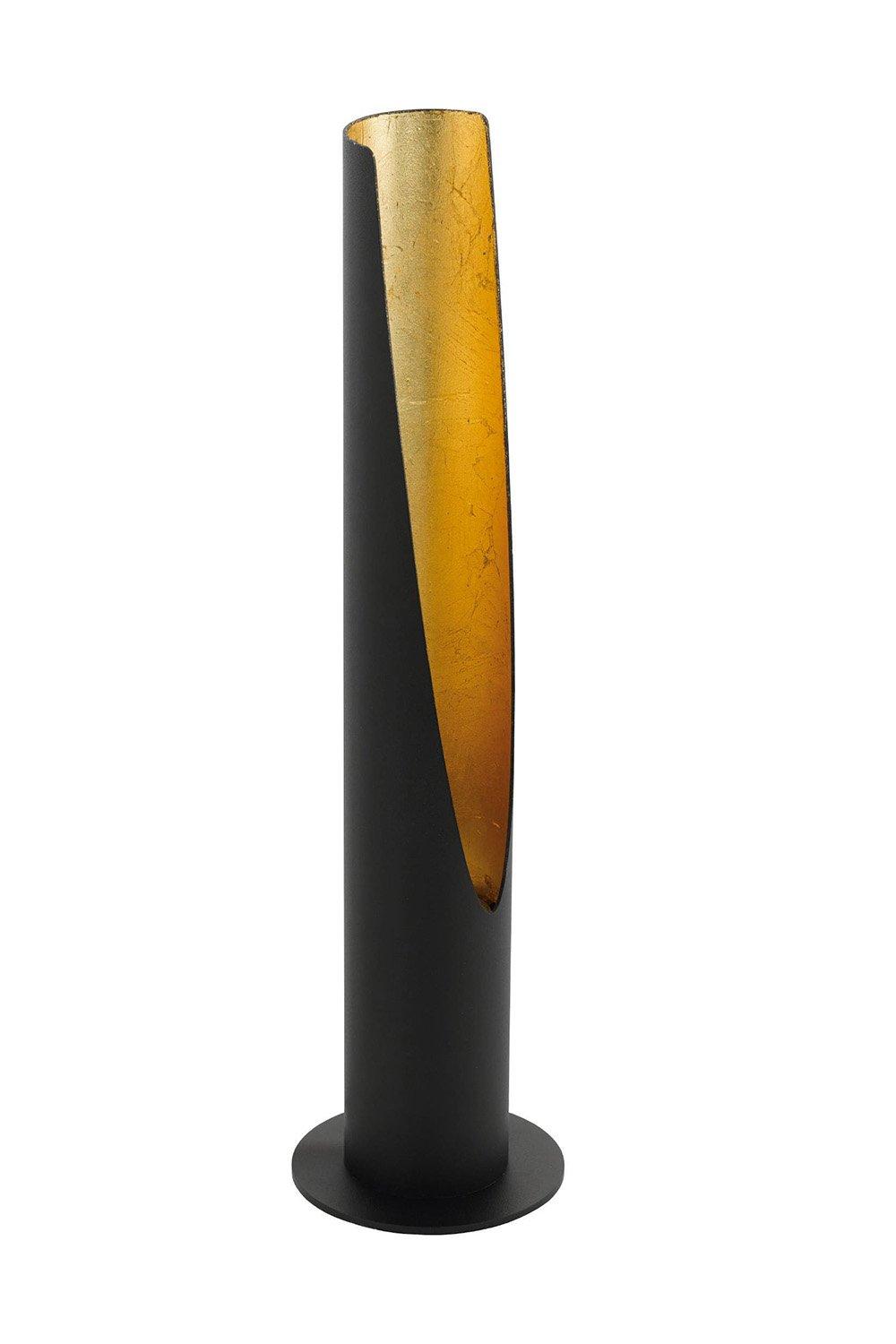 Barbotto Black Steel and Gold Table Lamp