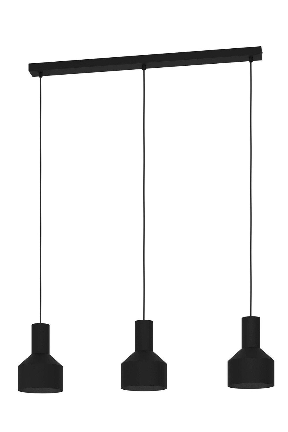 Casibare Black Steel 3-light Pendant Light