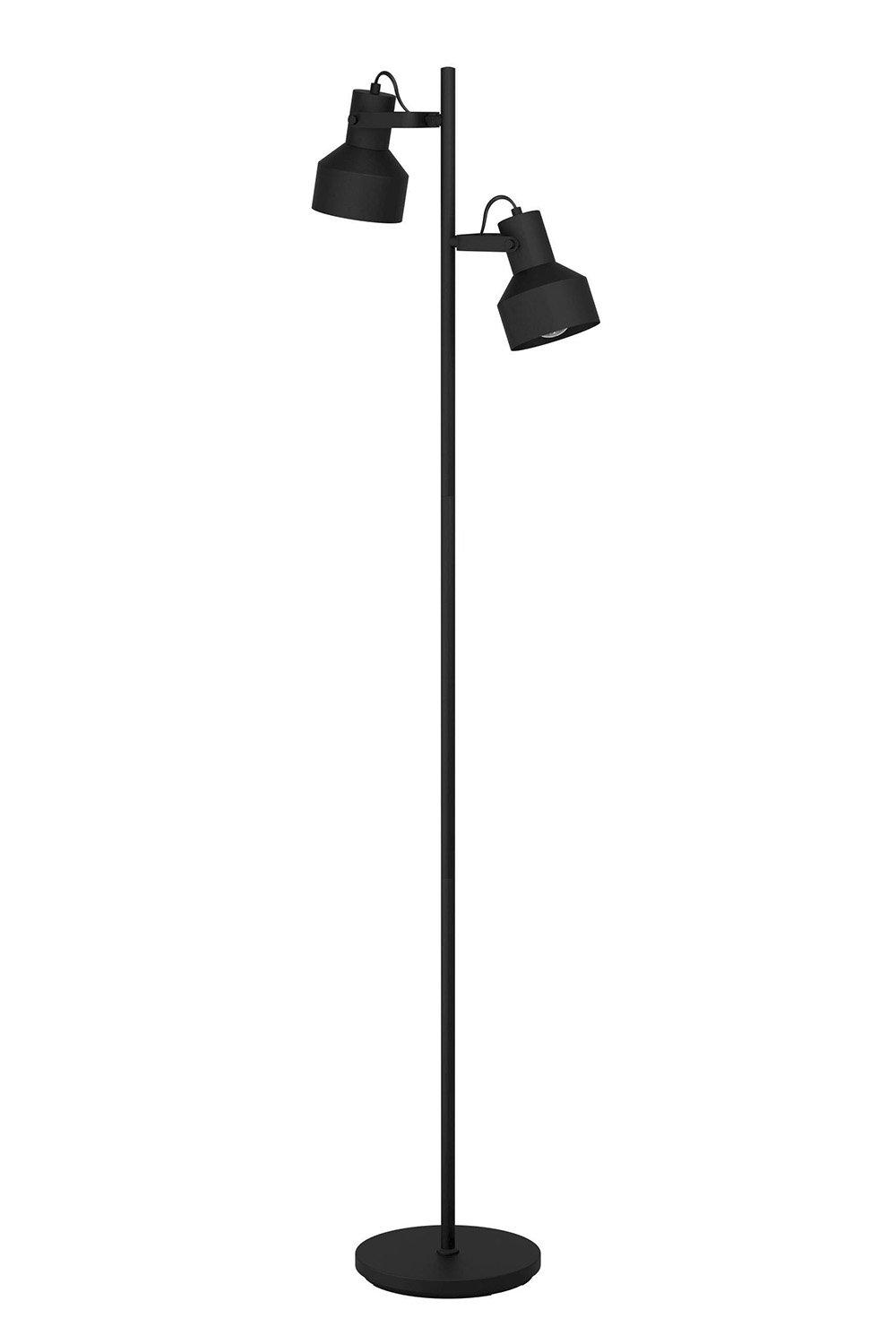 Casibare  Adjustable Black Steel Floor Lamp