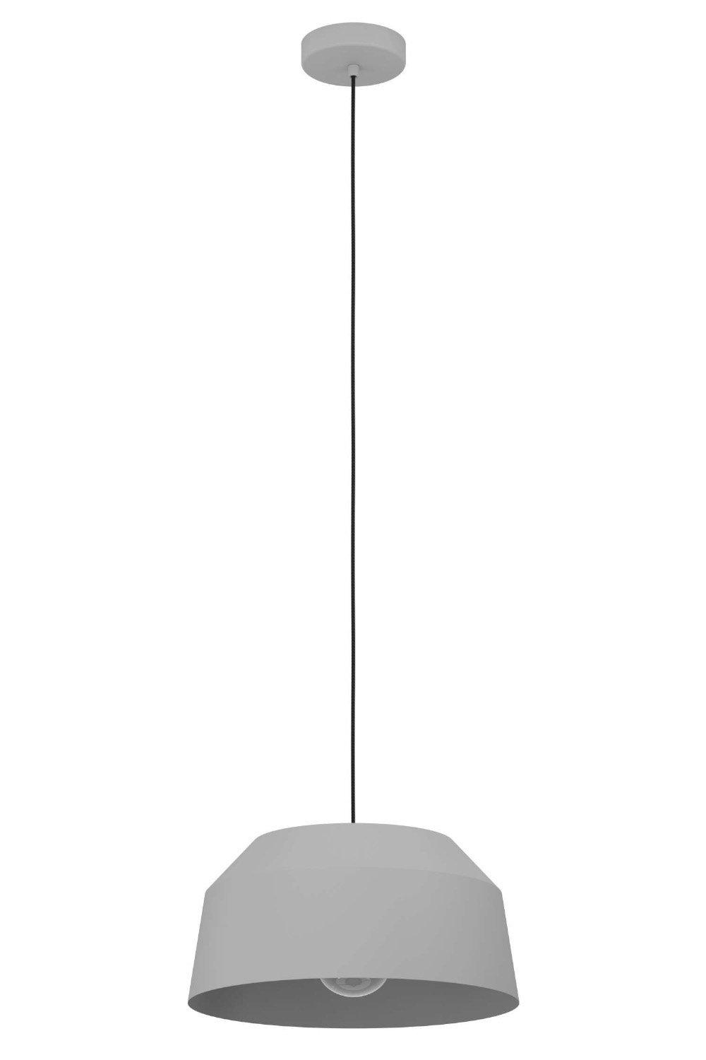 Contrisa IP20 Grey Steel Scandi Pendant Light