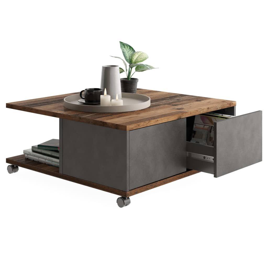 FMD Mobile Coffee Table Old Style