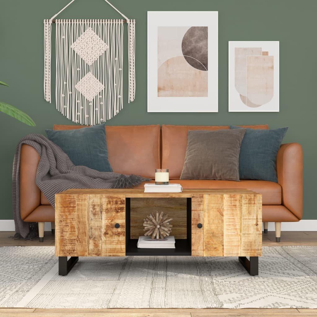 Coffee Table 100x54x40 cm Solid Wood Mango&Engineered Wood