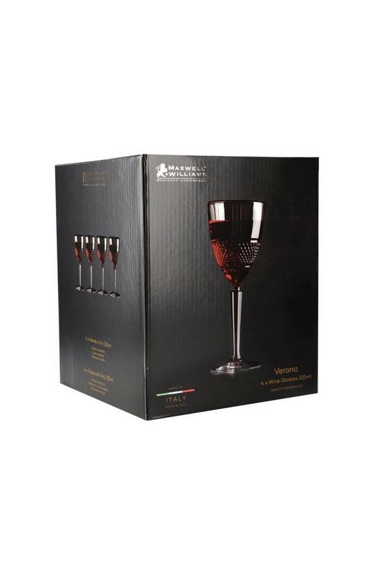 Maxwell & Williams Verona Set of Four 225ml Wine Glasses 3
