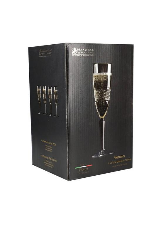 Maxwell & Williams Verona Set of Four 150ml Champagne Flutes 3