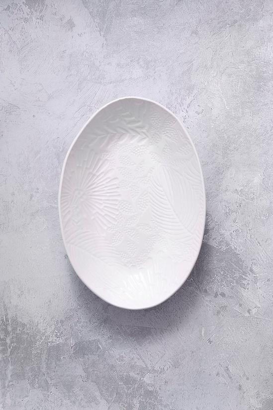 Maxwell & Williams Panama 24cm Oval White Serving Bowl 1