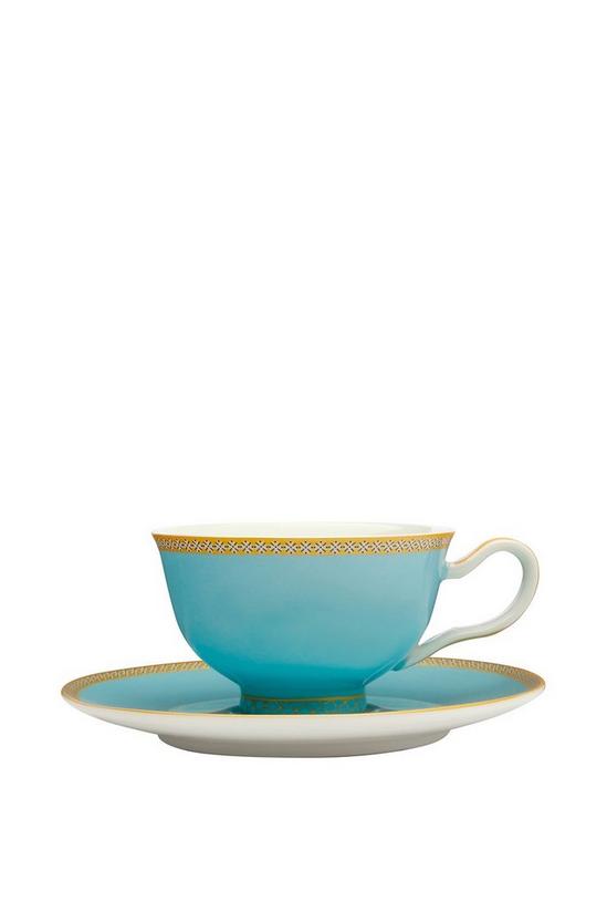 Maxwell & Williams Teas & C's Kasbah Turquoise 200ml Footed Cup and Saucer 2