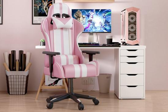 Rattantree High Back Racing Office Computer Chair Ergonomic Video Game Chair with Height Adjustable Headrest and Lumbar Support for Adults Teens Gamer 5
