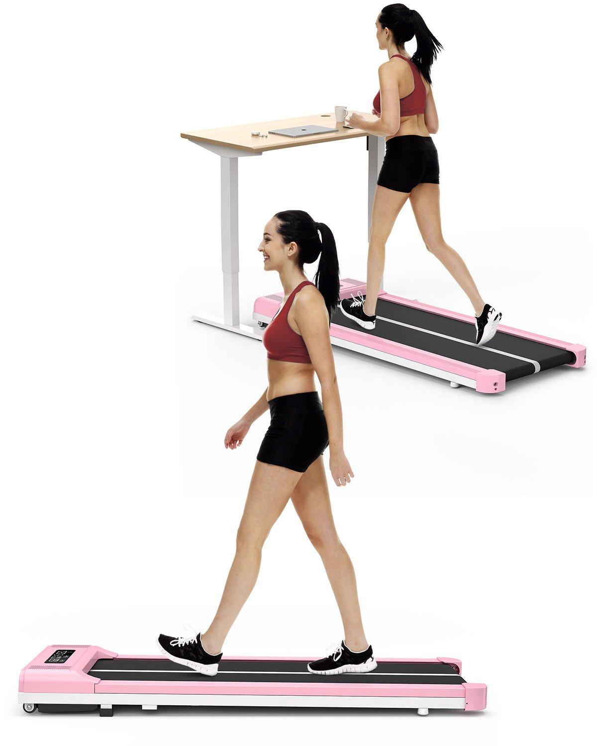 Under Desk Treadmill,Walking Pad with Bluetooth and LCD Monitor