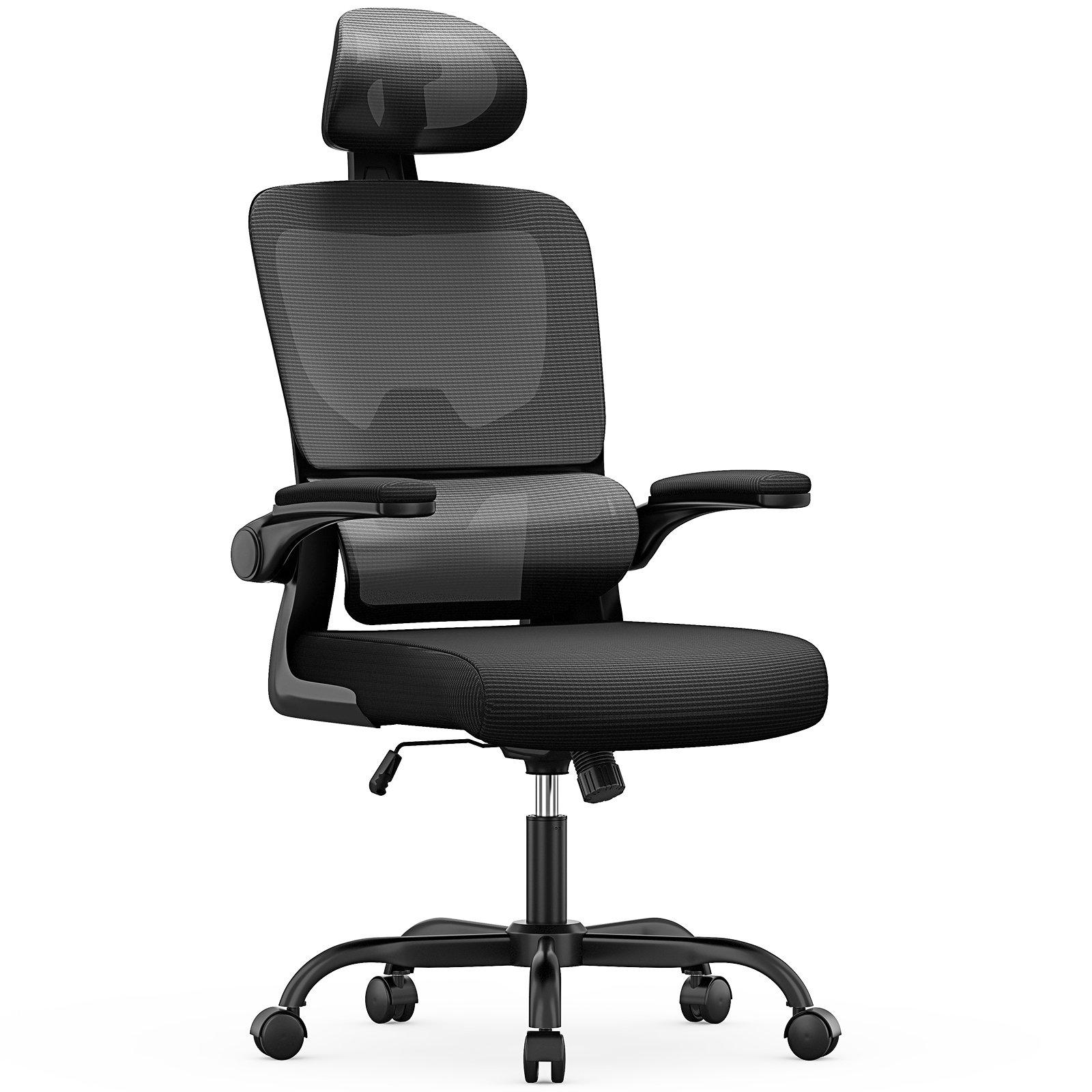 Large Ergonomic Desk Chairs,High Back Computer Chair with Lumbar Support, Breathable Mesh, Adjustabl