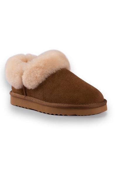 Sheepskin Wool Traditional Ankle Slippers