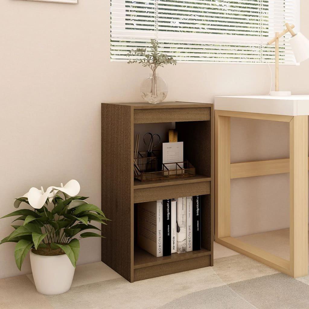 Book Cabinet Honey Brown 40x30x71.5 cm Solid Pinewood