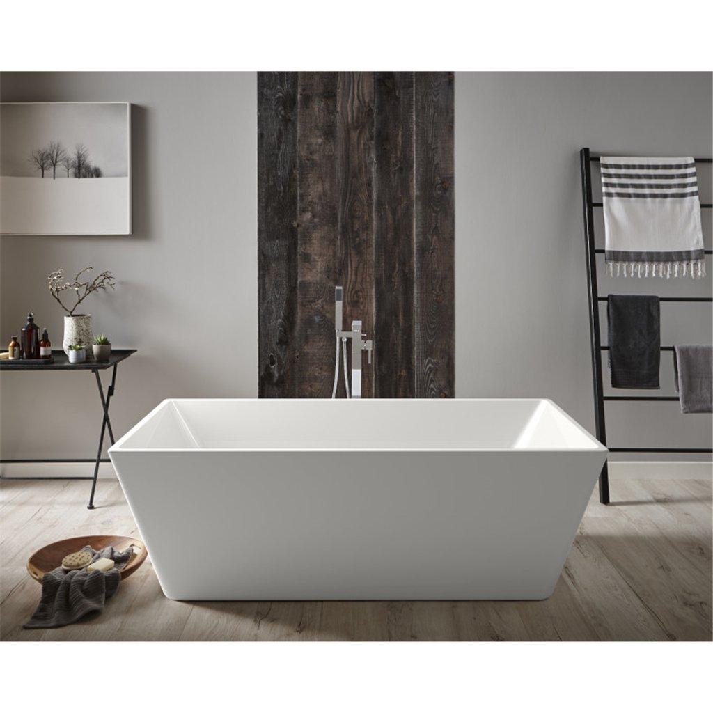 Premium 1700 x 800mm Freestanding Square Style Bath