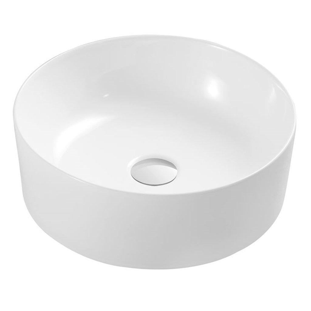 White Premium 425mm Round Countertop Basin