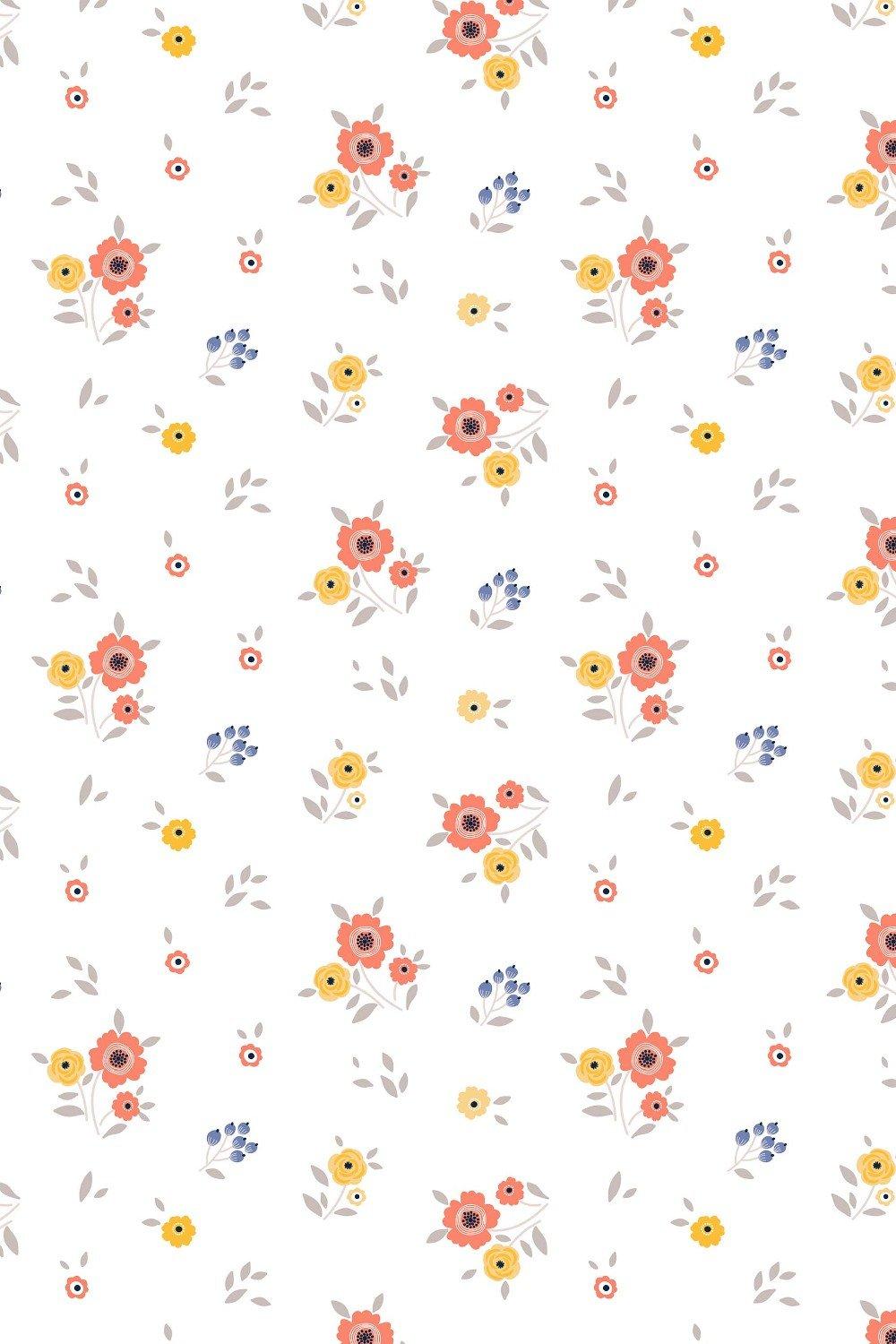 Eco-Friendly Dainty Floral Wallpaper