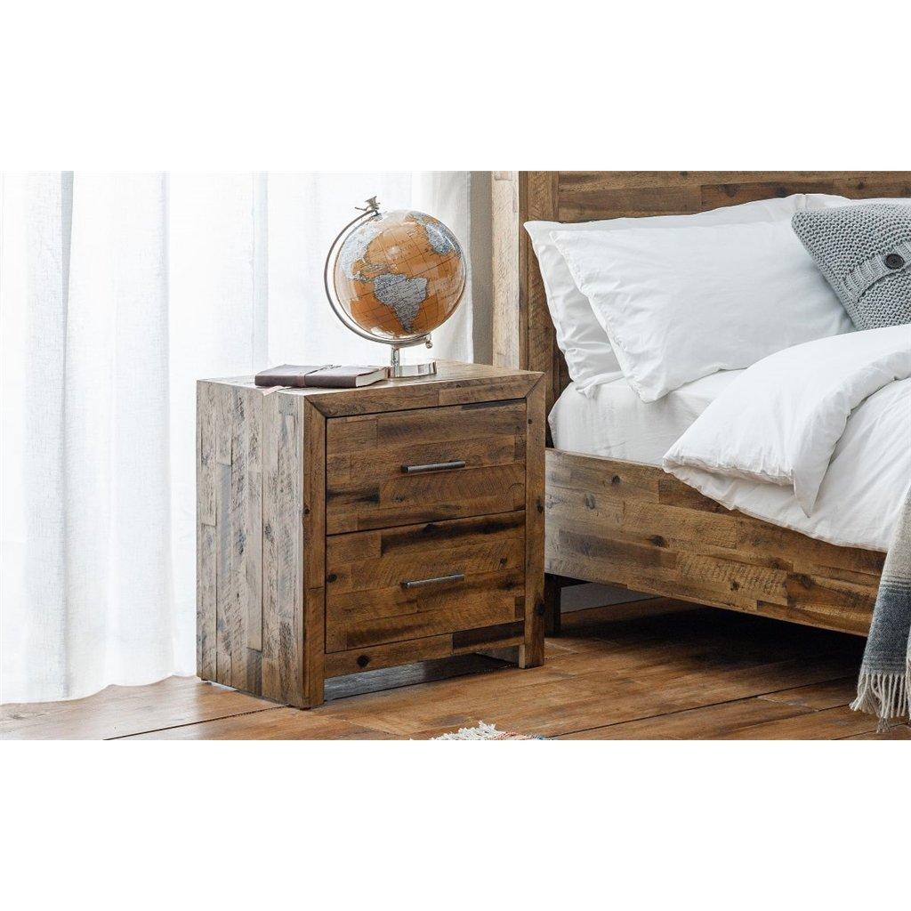 Rustic Oak Bedside Drawers (2 Drawers)