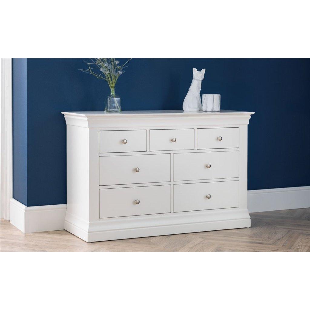 Classical White 7 Drawers Chest