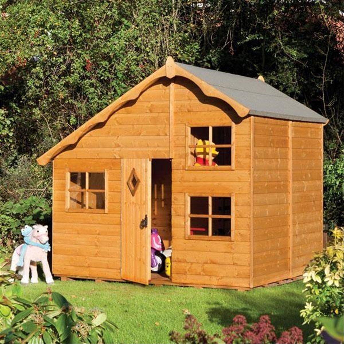 8 x 7 Deluxe Playaway Swiss Cottage Playhouse