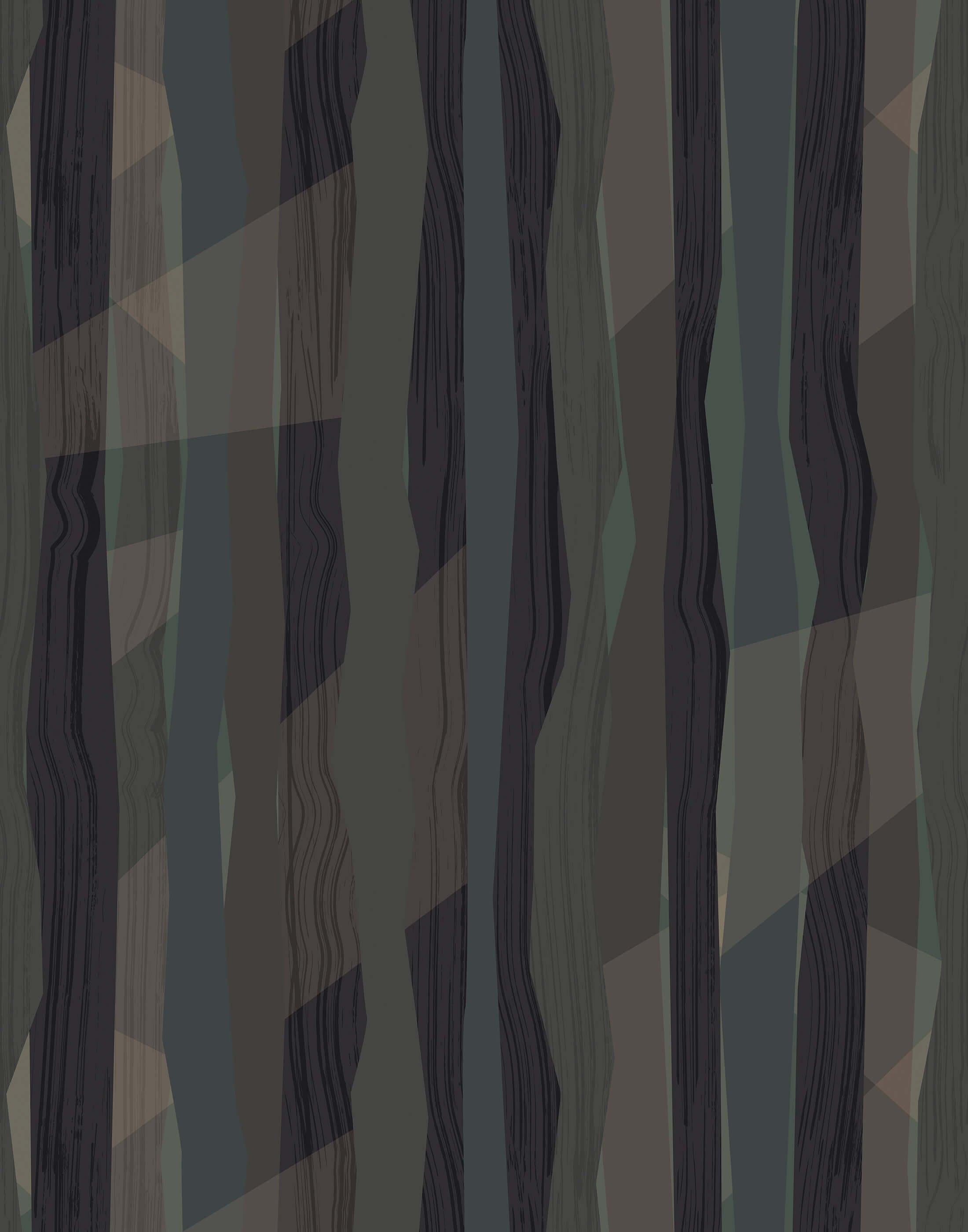 Eco-Friendly Abstract Forest Wallpaper