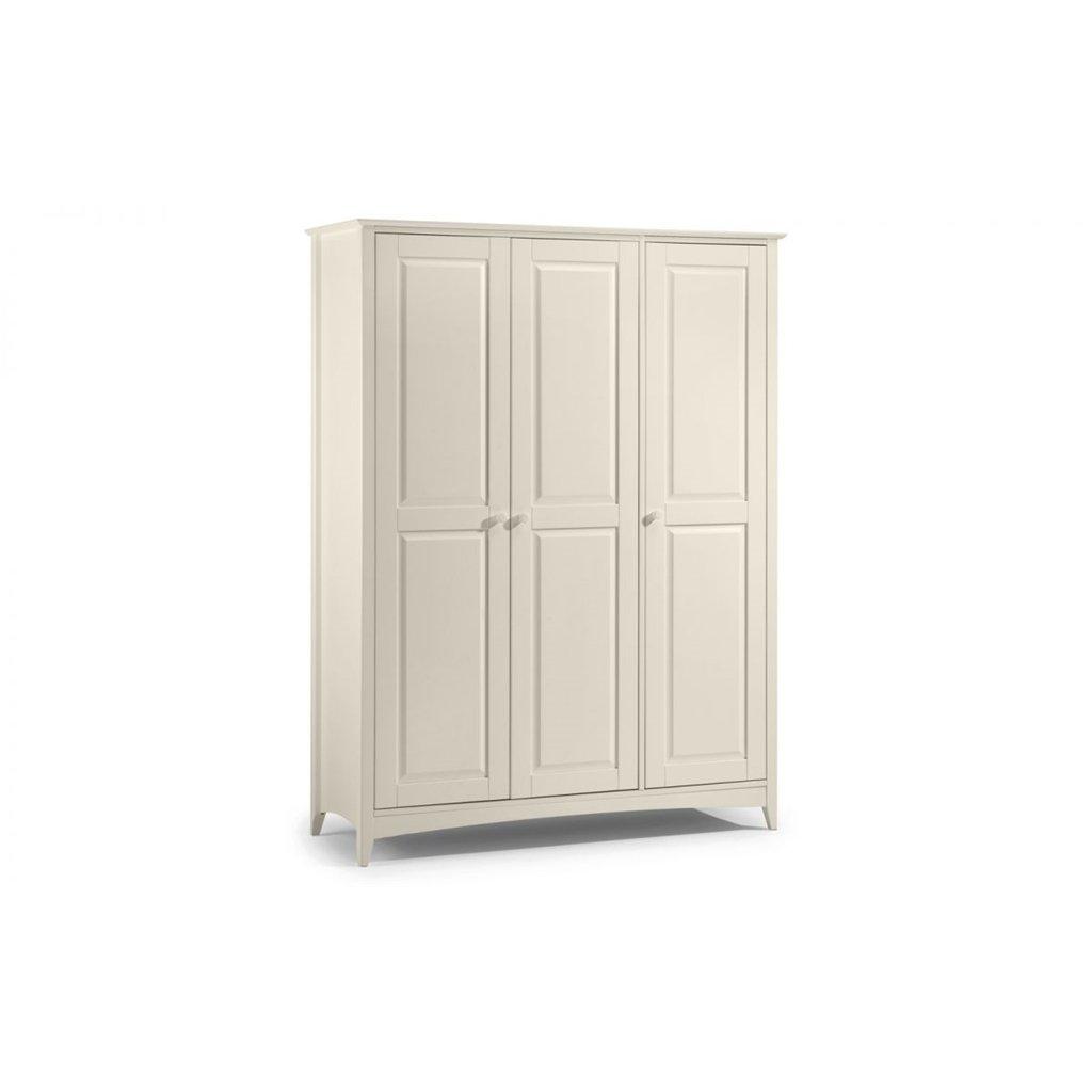 Stone White 3 Doors Wardrobe