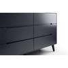 Ashfield Retro Anthracite Wide Chest (6 Drawers) thumbnail 5