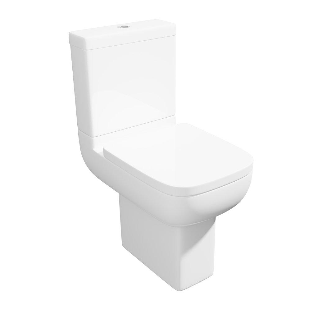 Premium COMFORT HEIGHT Rimless Pan Toilet Set
