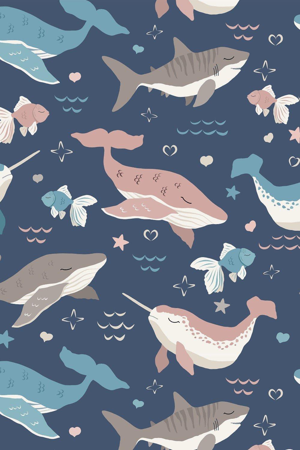 Eco-Friendly Childrens Whale Wallpaper