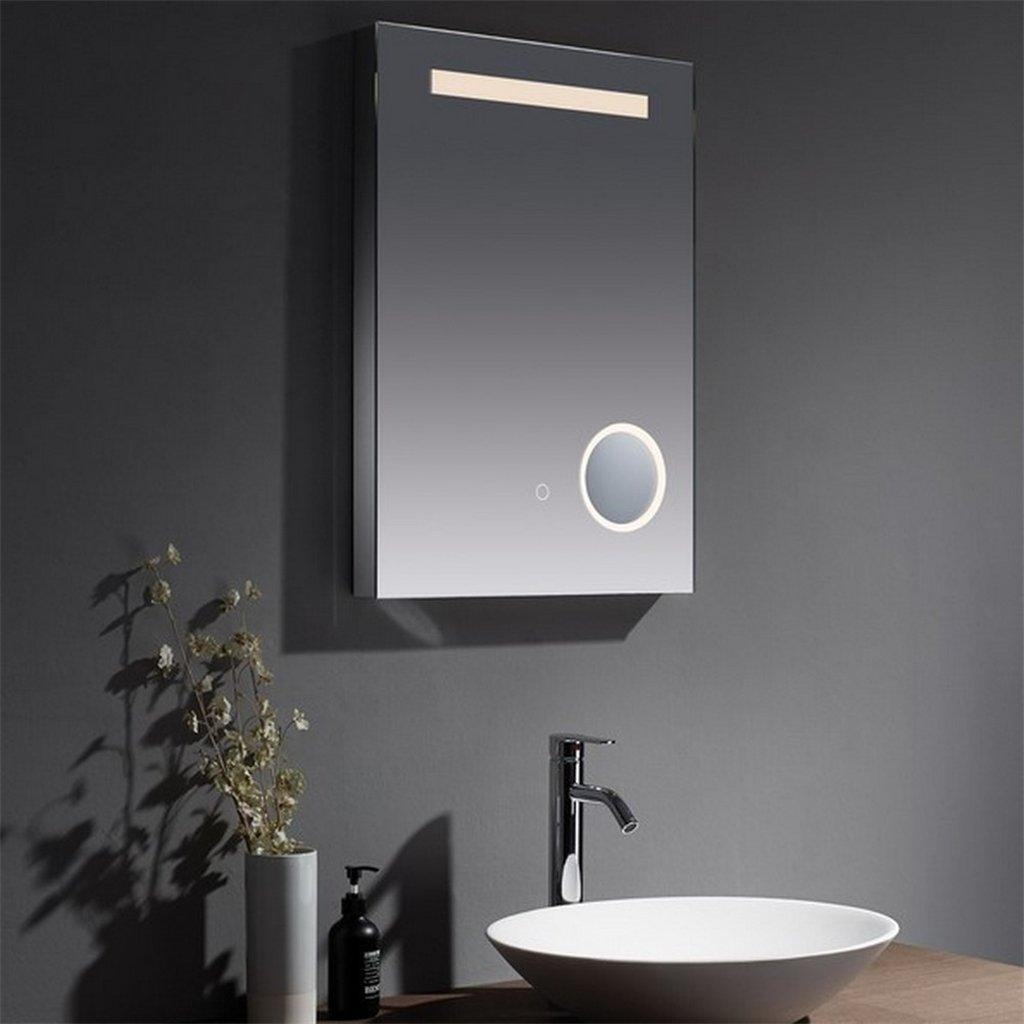 70cm Tall LED Bathroom Wall Mirror with Touch Sensor