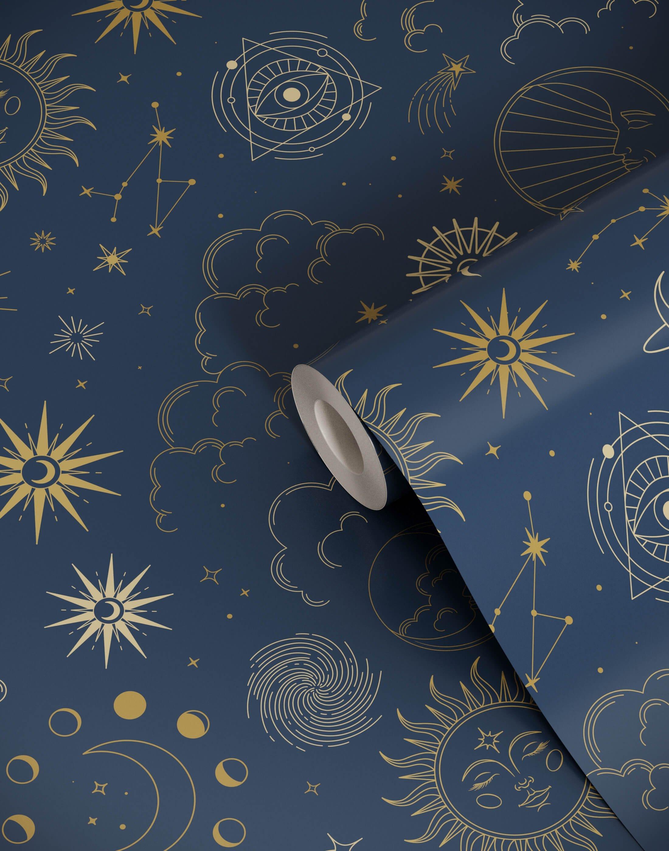 Eco-Friendly Occult Pattern Wallpaper