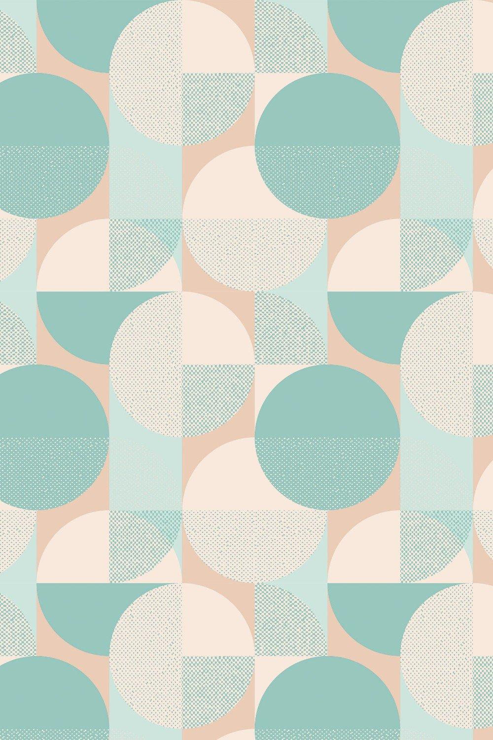 Eco-Friendly Bauhaus Circle Wallpaper