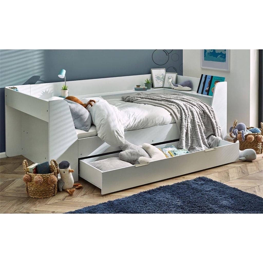 Premier All White Daybed Single 3ft (90cm) and Underbed Trundle Single 3ft (90cm)