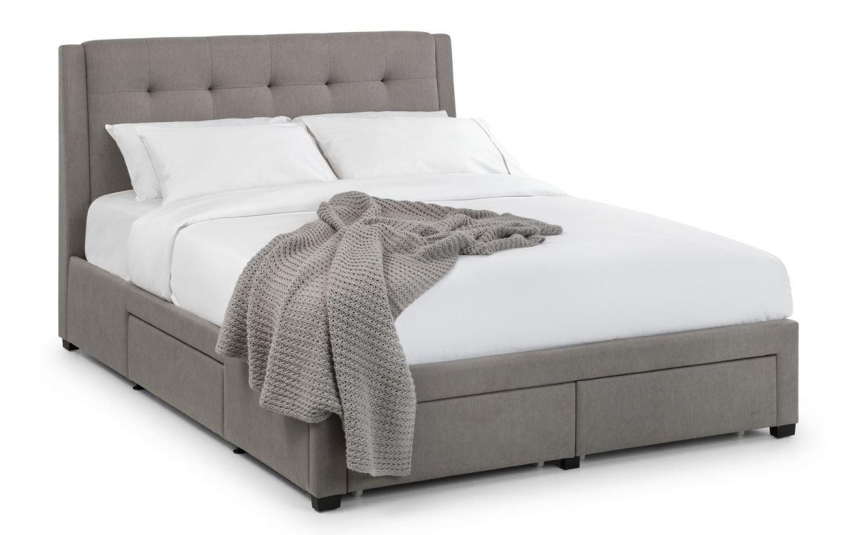 Grey Premium 4 Drawer Bed   - King
