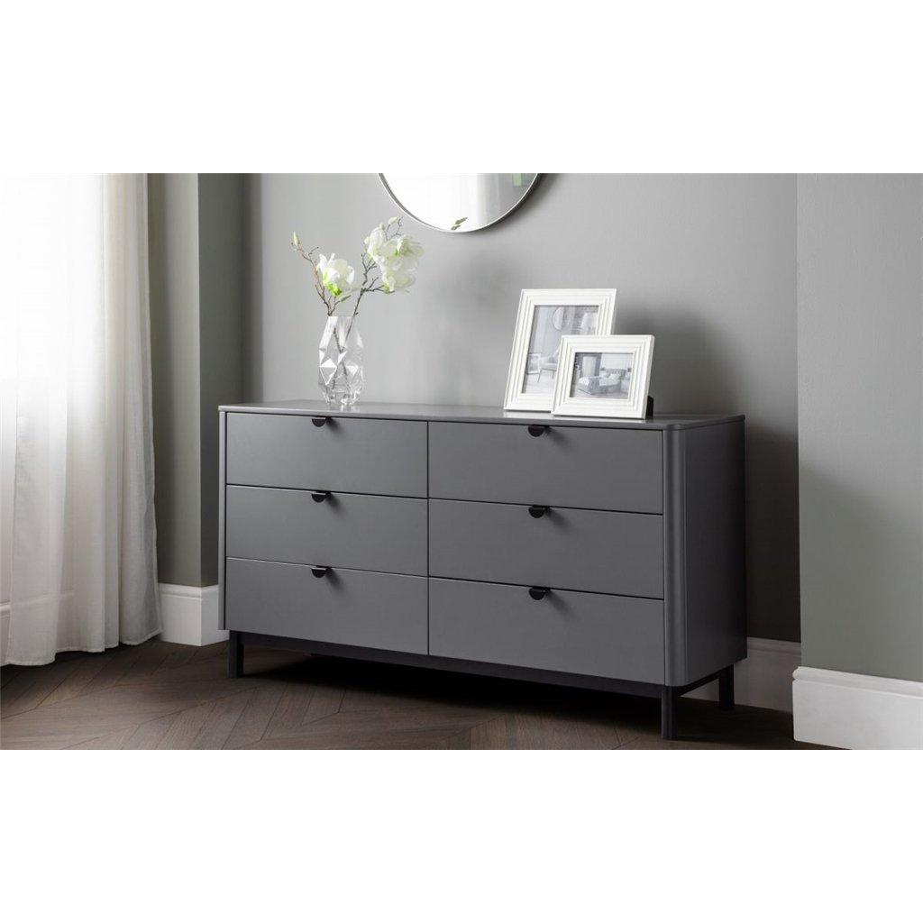 Storm Grey 6 Drawers Chest