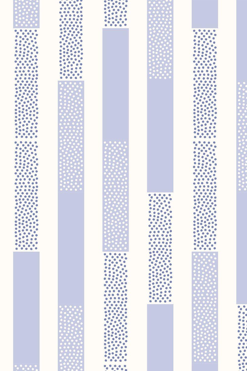 Eco-Friendly Stripes And Polka Dots Wallpaper