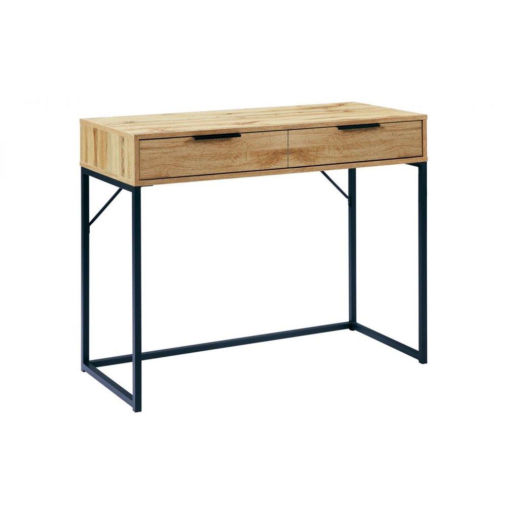 Premier Oak-Effect 2 Drawers Dressing Table/ Desk
