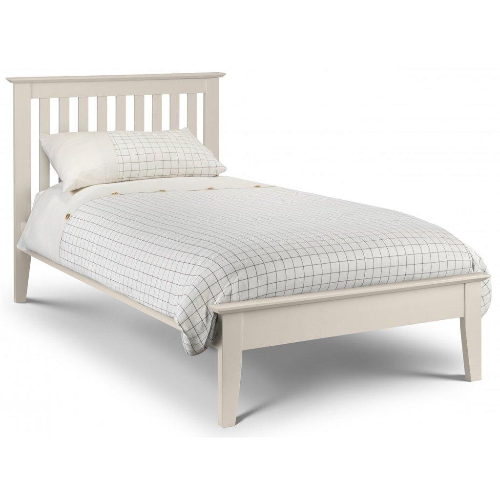 Premium Timeless Stone White Bed Frame