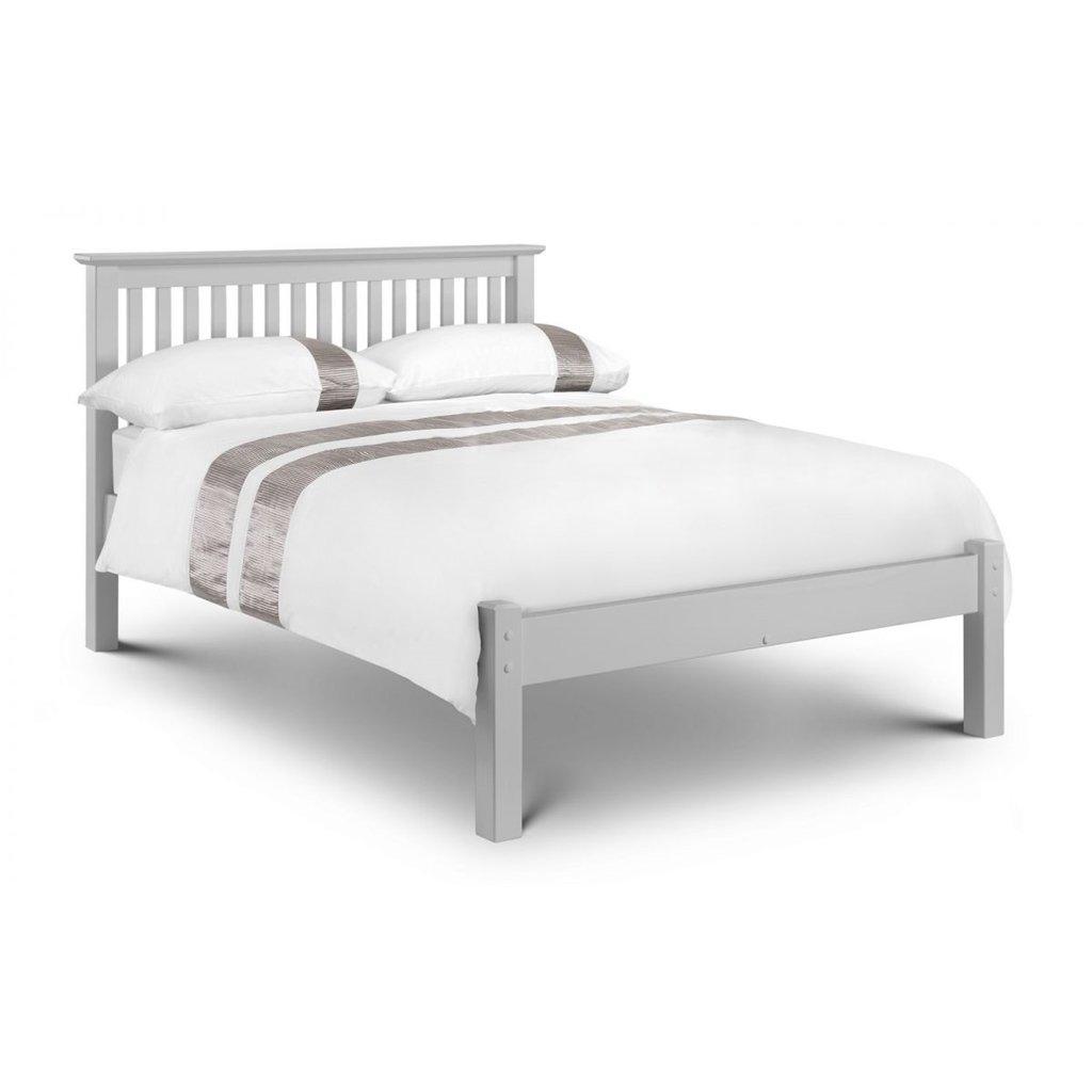 Premium Dove Grey Finish Shaker Style Low Foot End Bed