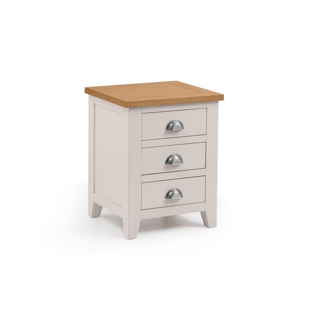 Elegant Bedside Table With 3 Drawers