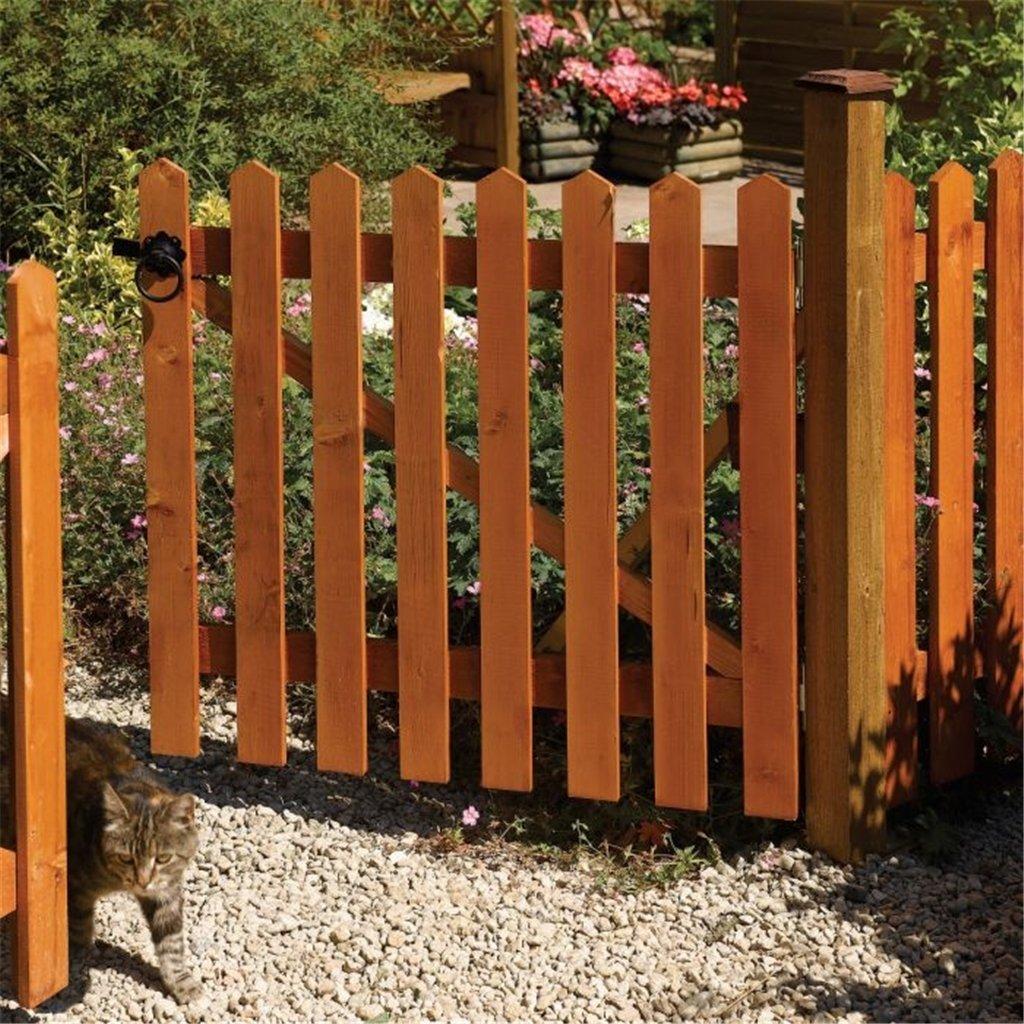 PACK OF 3: 3 x 3 Picket Fence Gate Dip Treated