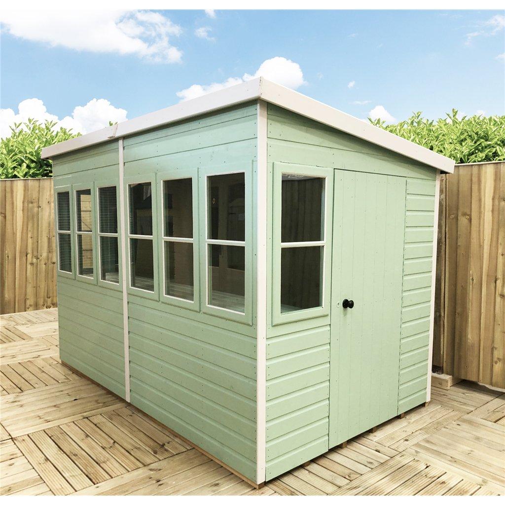10 x 10 Pent Wooden Potting Shed
