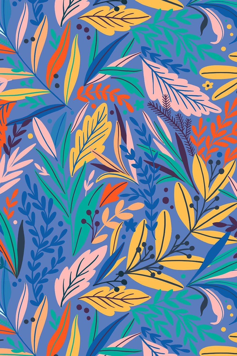 Eco-Friendly Vibrant Modern Floral Wallpaper