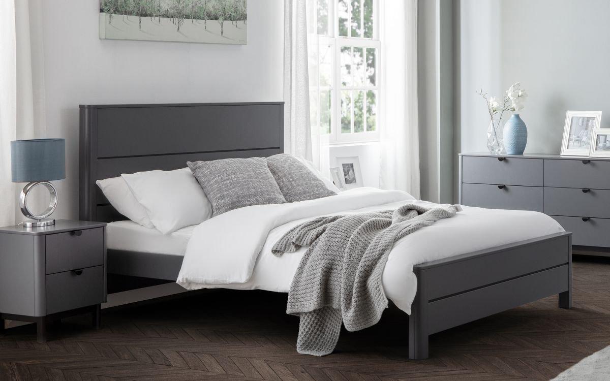 Premium Storm Grey Bed Frame