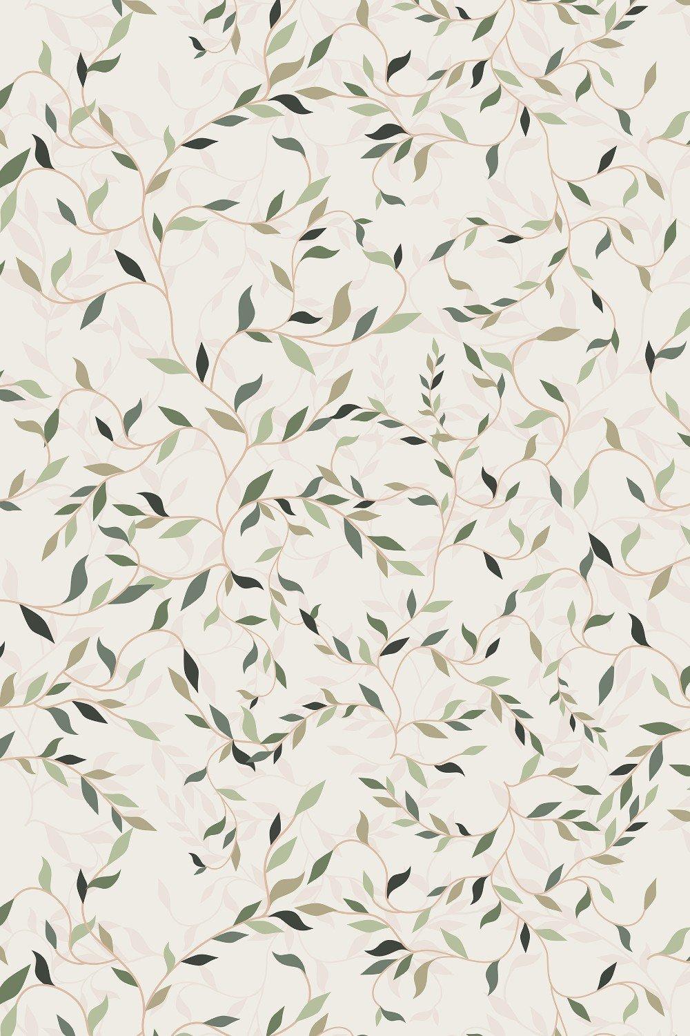 Eco-Friendly Vine Leaf Wallpaper