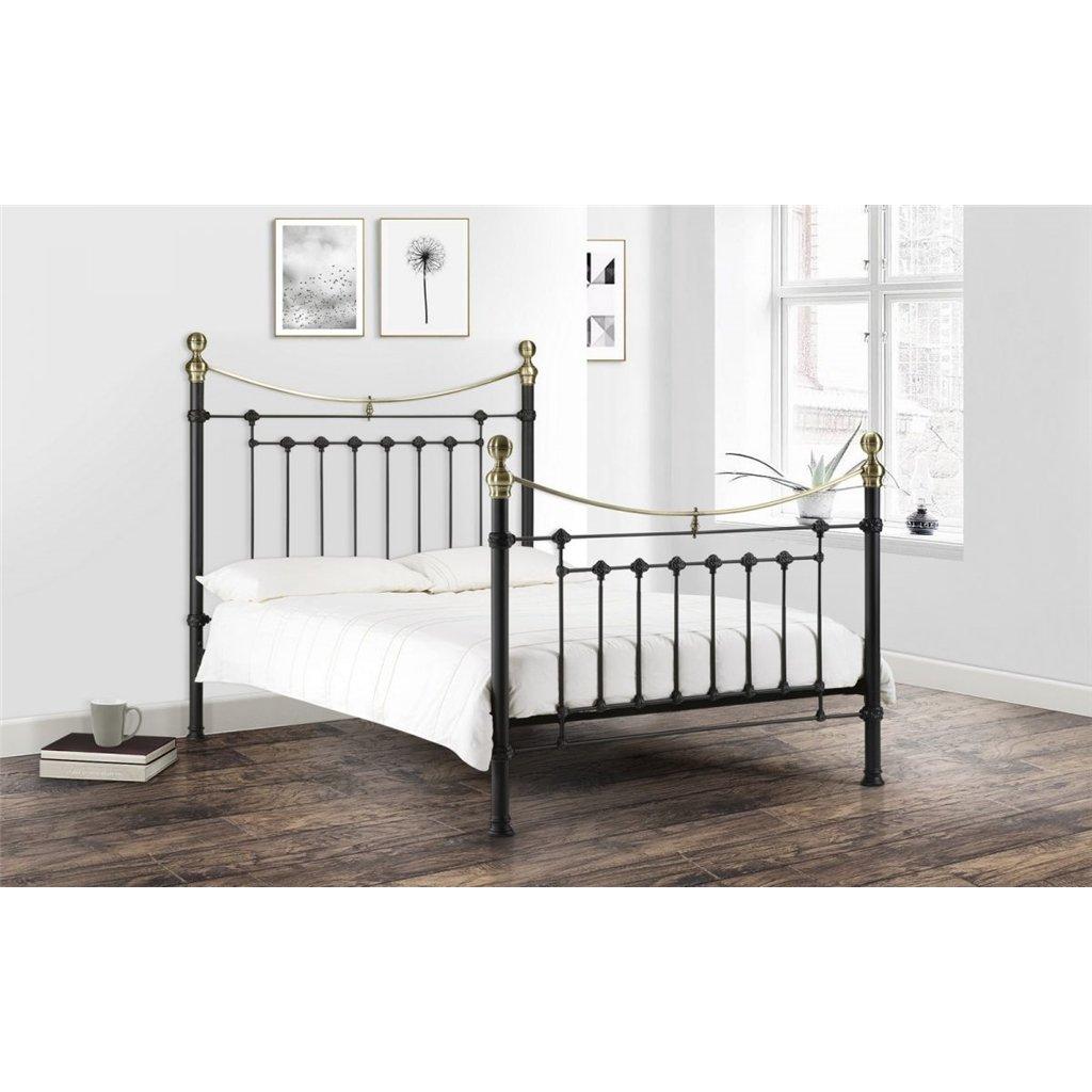 Victorian Style Black & Gold High End Bed Frame